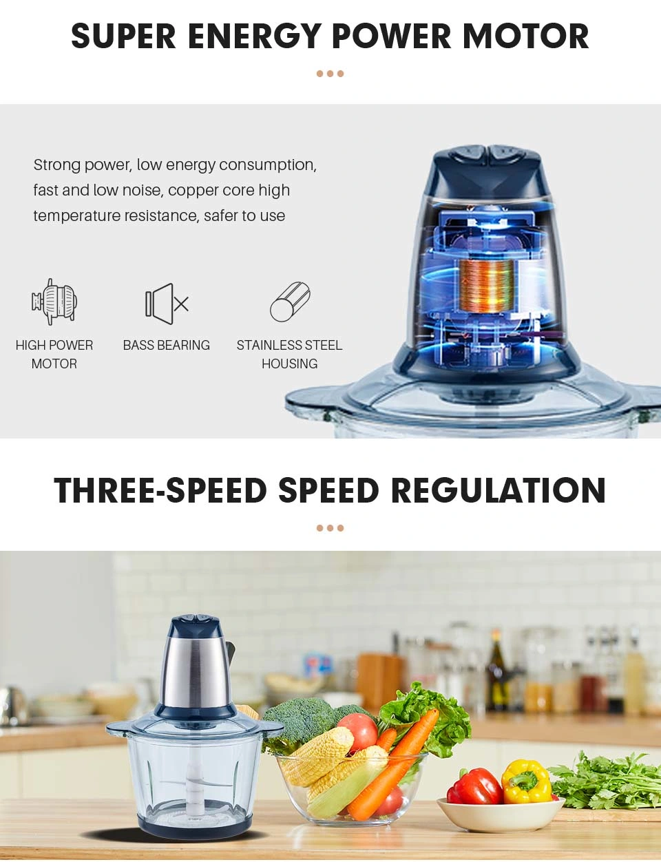 Electric Quality Mannual Dicers Multi Machine Tools Cutter Speedy Kitchen Food Chopper Blender