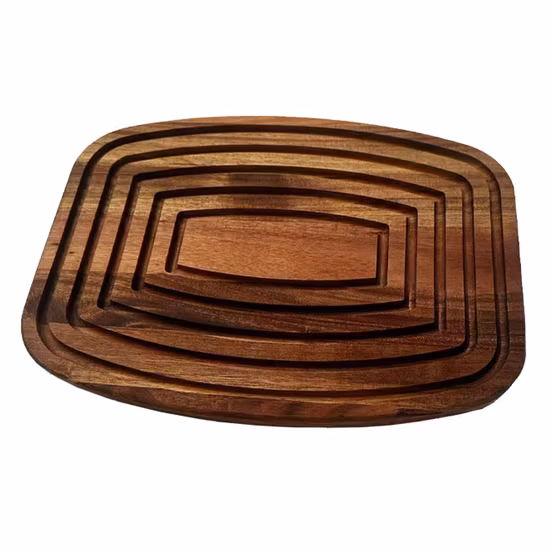 FSC 아카시아 나무로 만든 대형 Lazy Susan 턴테이블, 30cm/40cm/60cm